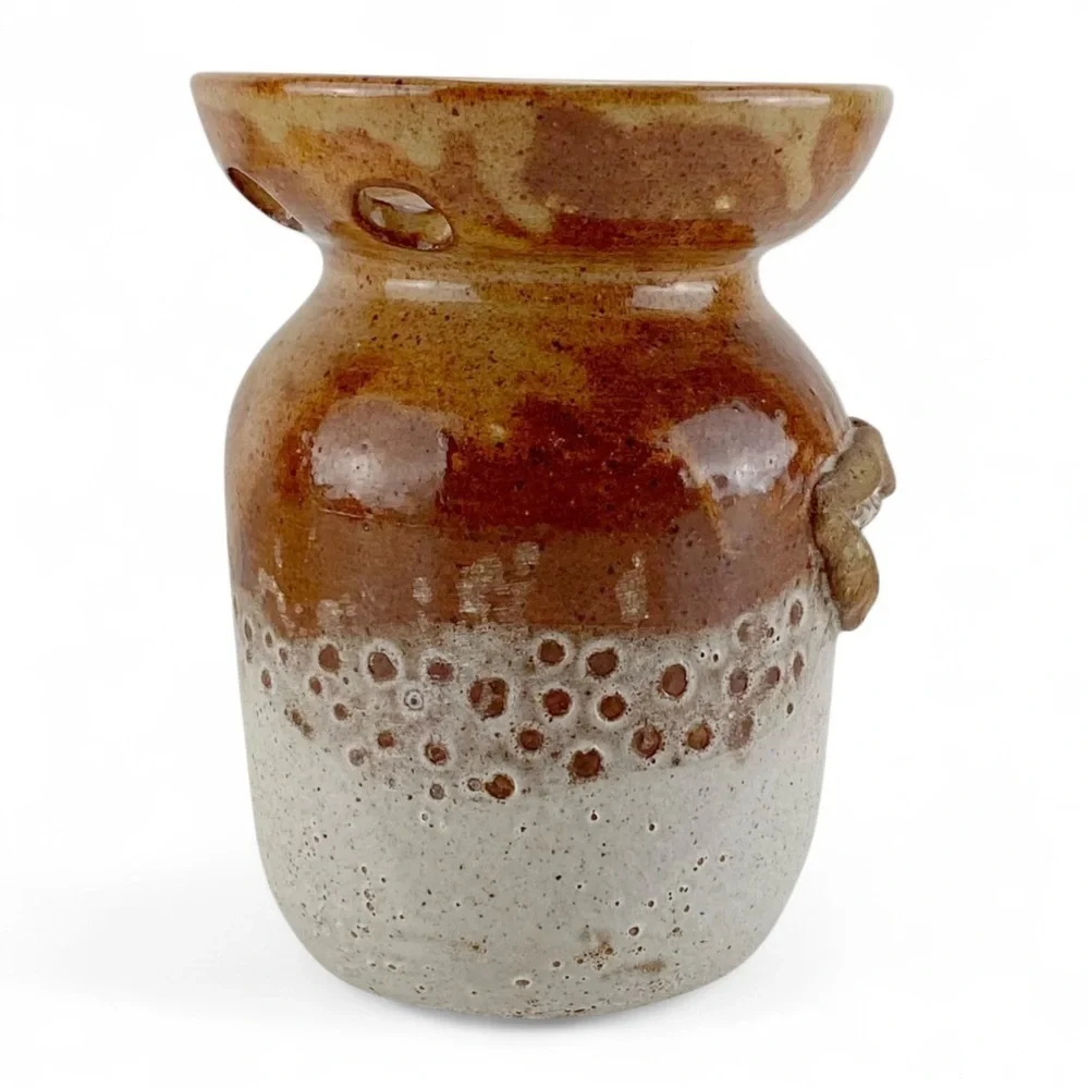 Ceramic Stoneware Figural Mouth & Teeth Toothbrush Holder Pottery - Picture 3 of 6